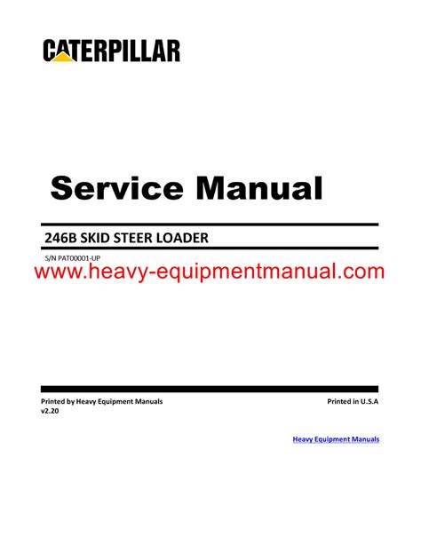 cat 246 skid steer will not move|cat 246b service manual.